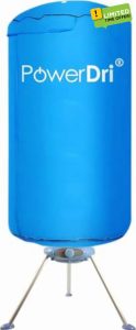 PowerDri Portable Fast Drying Electric Clothes Dryer Heated Indoor Home Dorms Buddy Hot Air Airer Machine (Blue)            [Energy Class A+++]