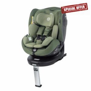 Amana Siena Twist+ 360 Spin i-Size Group 0+/1/2/3 Car Seats (Exclusive to Kiddies Kingdom) (Sage Green)