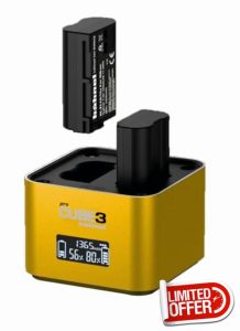 Hähnel - ProCube3 - For Nikon - DSLR Duo Charger - Faster Charging - USB Type-C inpu