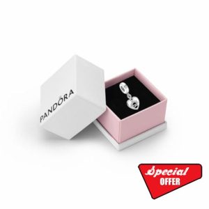 Pandora Moments Women's Sterling Silver Friends Forever Heart Dangle Charm