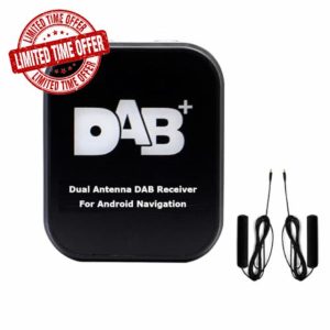 Dual antenna DAB+Digital Radio Receiver Box Amplified Aerial For Car Radio USB Plug DAB+ Aerial Kit Radio Box DAB+ Digital Radio adapter box For Android Car Stereo Head Uni