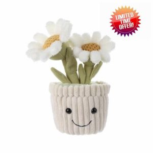Apricot Lamb Soft Daisy Plant Plush Toy