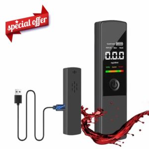 WRQIOO Alcohol Breathalyzer Tester