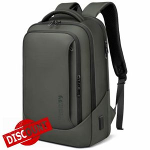 Mens Business Laptop Backpack for 15.6 Inch Large Rucksack with Charging Port Computer Bag Durable Anti-Theft High-Tech Daypack Water-Resistant Casual Daypack for Office College Weekende