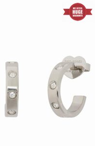 Kate Spade New York SET IN STONE EARRING Clear/Silve