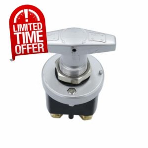 DHYAWUER Heavy Duty Battery Switch Main Power Switch Metal 12V 1500 Amp with Rush Keep It Clean Muscle Car Battery Isolator Disconnecto