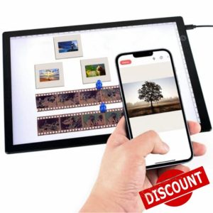 LED Slide Viewer Light Box for Scan Old Slide Negative Film Scanning