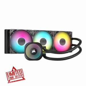 Corsair NAUTILUS 360 RS ARGB Liquid CPU Cooler – 360mm AIO – Low-Noise – Direct Motherboard Connection – Daisy-Chain – Intel LGA 1851/1700