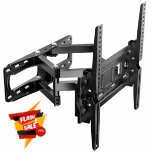 JXMTSPW Full Motion TV Wall Bracket for 32-65 Inch Curved/Flat Screens TVs