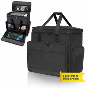 SUNDOY Portable Gaming PC Carrying Case – Desktop Computer Case for Tower Chassis