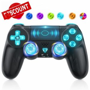 FOIRCEADAL Wireless Controller for Ps-4 RGB