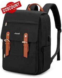 LOVEVOOK 17.3 Inch Black Backpack Women