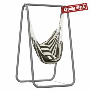 Hammock Chair Stand Hammock Stand Outside Heavy-Duty Steel Hammock Frame Multi-Use Sturdy Swing Stand Stand
