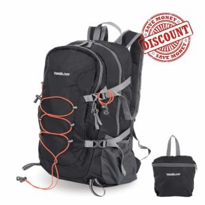 TREKOLOGY 30L Ultra-Light Waterproof Hiking Backpack – Foldable & Durable Daypack for Men & Women with Chest Strap & Multi-Compartments – Compact