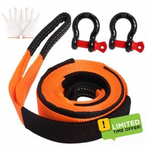 Towing Straps Tow Strap Heavy Duty with Hooks