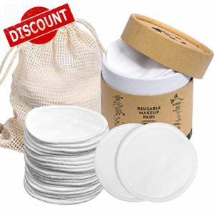 DAOB 20 Pcs Reusable Makeup Remover Pads