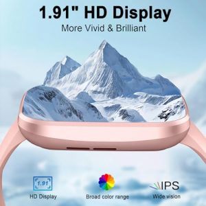 1.91" HD Smartwatch Fitness Watch with Heart Rate Sleep SpO2 Monitor