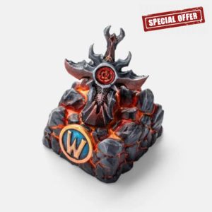 SteelSeries Resin Artisan Keycap - World of Warcraft Collector Item - Handmade Resin Artisan Keycap - Free In-Game Item - Cherry MX Gaming Keyboard - Individually Numbered - Sword of Sargeras Desig