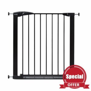 Munchkin Stair Gate | Maxi Secure Toddler & Baby Gate | Stair Gate Pressure Fit Baby or Dog Gate | Baby Safety Gate for Stairs & Doorways | Easy Install No-Screws Child Gate| 76-82cm