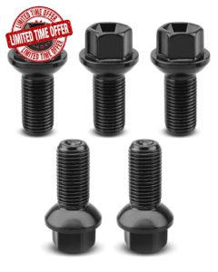 ANODZU 5PCS M14 x 1.5 Wheel Lug Bolts Nuts Fit for Mercedes Benz 2003-2018 A B C E Class CLA CLS CLK GLA GLK ML350 GL350 GL450 R300L R350L SLC SLK SL