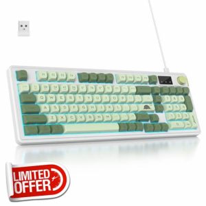SOLIDEE 96% Wireless Membrane Keyboard with Knob