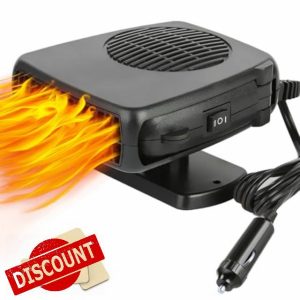 Leaflai 12V Car Heater 150W Portable Auto Heater Anti-Fog Winter Car Defroster Kit That Plug into Cigarette Lighter