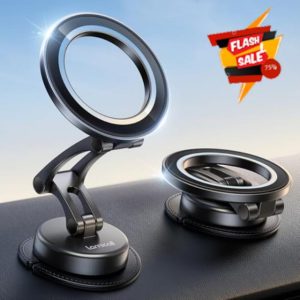 Lamicall for Magsafe Car Mount - [TPU Adaptive Gasket] 360°Rotation Base