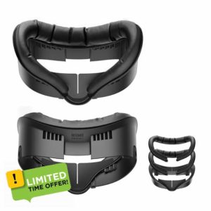 KIWI design V3 Face Cover Compatible with Meta Quest 3 PU Leather Facial Interface