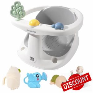Bebamour Baby Bath Seat for 6+ Months with Non-Slip Chair