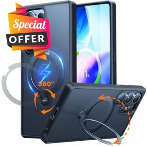 TORRAS 360° Spin Magnetic Stand for Samsung S25 Ultra Case