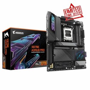 GIGABYTE X870E AORUS PRO Motherboard - Supports AMD Ryzen 9000 CPUs