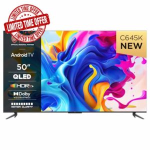 TCL 50C645K 50" QLED 4K Ultra HD HDR Android Smart TV (Google Assistant