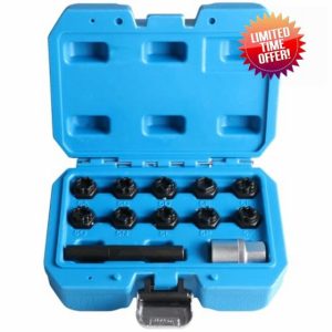 12 PCS Wheel Lock Removal Kit Compatible with Mercedes Benz Wheel Lock Key Set