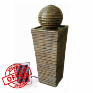 PondXpert Solar Water Feature Garden & Patio SolaBall Sandstone