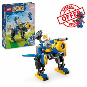 LEGO Sonic the Hedgehog Cyclone vs. Metal Sonic Toy - Collectible Mech Figure with 2 Video Game Minifigures - Gift Idea for 8+ Year Old Boys or Girls & Teenage Gamers - 77002