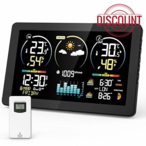 VOKSUN EM3378YC Wireless Weather Station with Outdoor Sensor