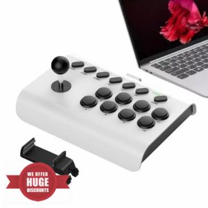 Arcade Combat Controller with Joystick - Turbo/Macro Function | PC Arcade Game Accessories