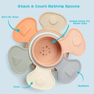 15 PCS Mold Free Baby Bath Toys for Infants 6-12-18 Months Bathtub Water Table Toys for Toddlers 1-3
