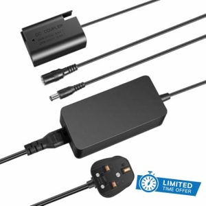 NEEWER DMW-BLK22 AC Power Supply Adapter & DC Coupler Dummy Battery Charger Kit Compatible with Panasonic Lumix DC-S9 DC-G9 II DC-S5 DC-S5 II DC-S5 IIX GH5 II GH6 S5II S5IIX S5M2 S5M2X GH5M2