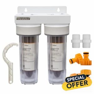 Filterelated 2 Stage DI car wash filter deionized water Spot free car wash System Spotless car wash Pure water Rinse Car/RV/Window Cleaning