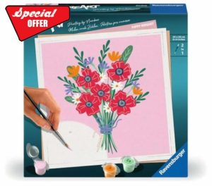Ravensburger Paint by Numbers 25519 CreArt Painting by Numbers 25519 Poppy Bouquet from 12 Years