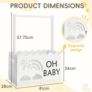 Baby Shower Basket with Handle