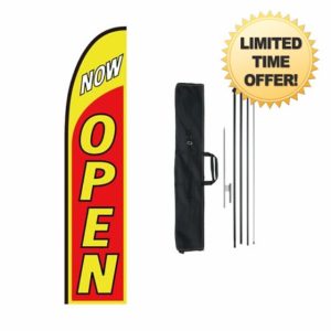 VEVOR Open Flag with Pole Kit