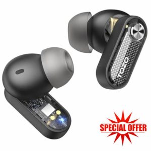 TOZO Crystal Pods Hybrid Active Noise Cancelling Earbuds