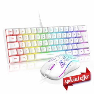RedThunder 60% RGB Wired Gaming Keyboard and Mouse Set