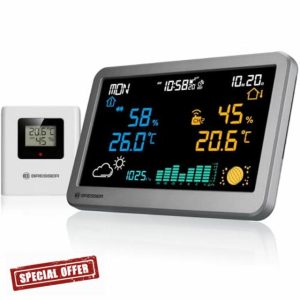 Bresser Wireless Weather Station MeteoTemp TBH with temperature and humidity display