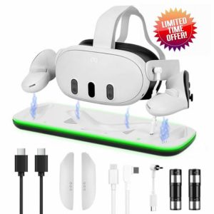 Helmsyde VR Charging Dock for Meta Quest 3S/Quest 3
