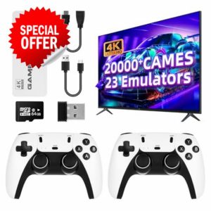 HENTOK Retro Games Console/Video Game Consoles / 2Pack Game Controllers