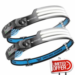 Smiling Shark LED Rechargeable Headlamp