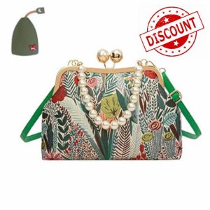 Vintage Embroidered Flower Handbag